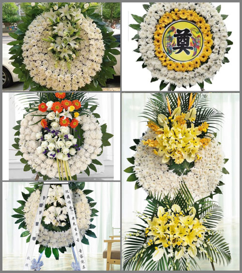 福建龙岩长汀县河田镇松林村花圈速递